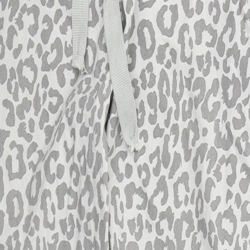 Preworn Womens Grey Animal Print Viscose Tapered Jeans Size 28 in L27 in Regular Drawstring