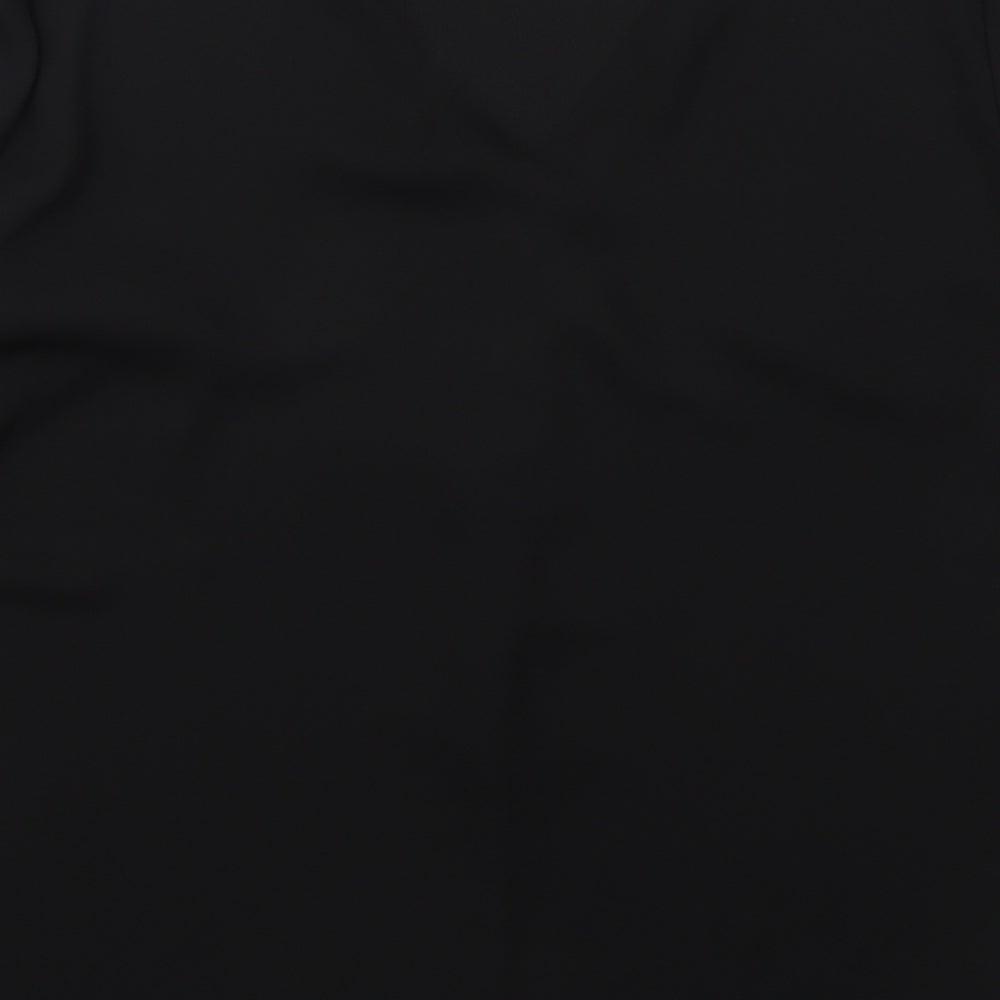 Dorothy Perkins Womens Black  Polyester Basic Blouse Size 14 V-Neck