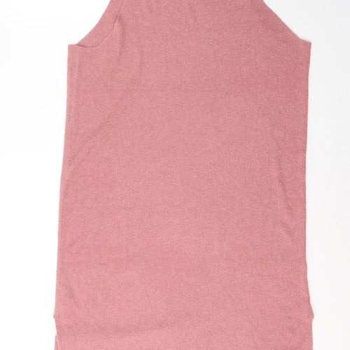 TU Womens Pink  Acrylic Tank Dress  Size 20  Round Neck Pullover