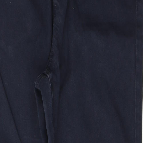 RJR.John Rocha Womens Blue  Cotton Straight Jeans Size 18 L30 in Regular Button
