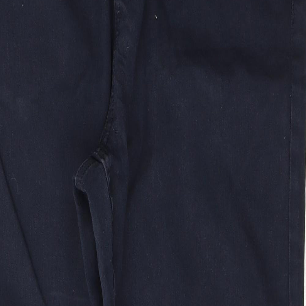RJR.John Rocha Womens Blue  Cotton Straight Jeans Size 18 L30 in Regular Button