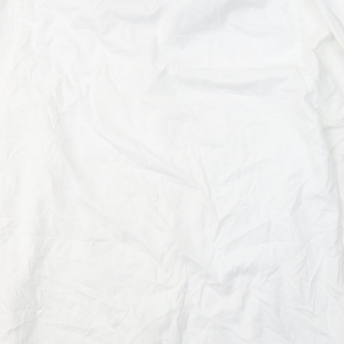 Morley's Mens White  Cotton  Dress Shirt Size XL Collared Button