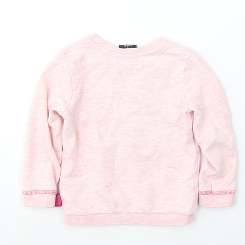 Disney Girls Orange  Cotton Pullover Casual Size 2-3 Years Round Neck Pullover - Minnie mouse