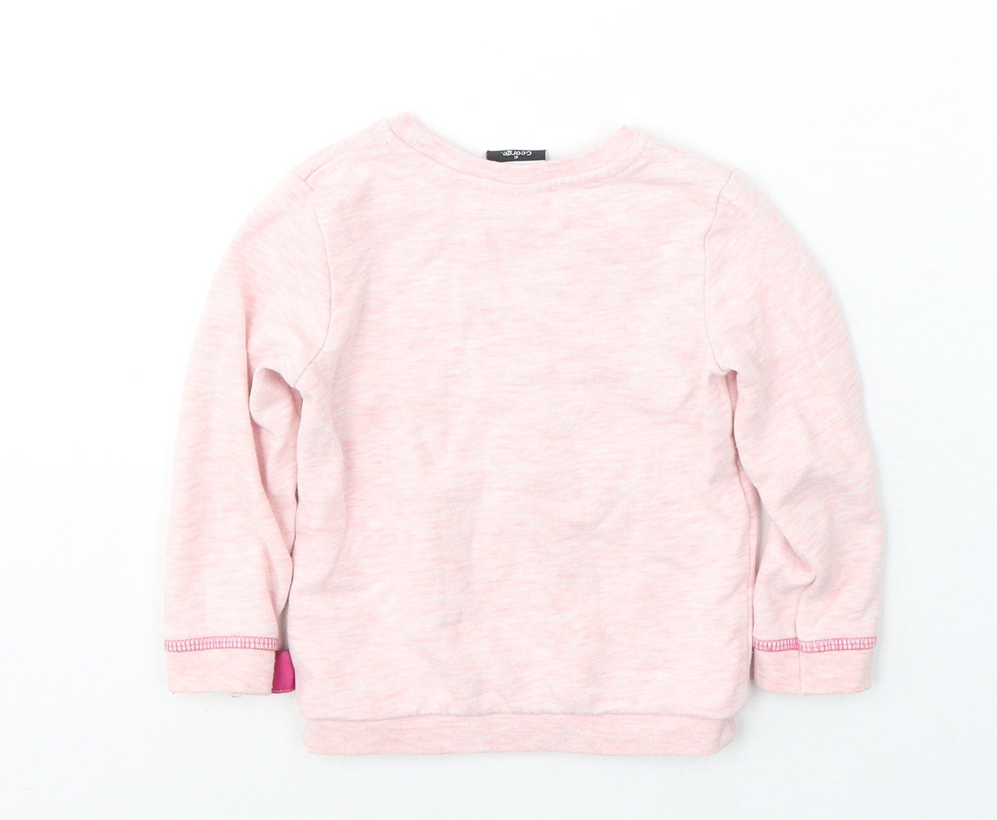 Disney Girls Orange  Cotton Pullover Casual Size 2-3 Years Round Neck Pullover - Minnie mouse
