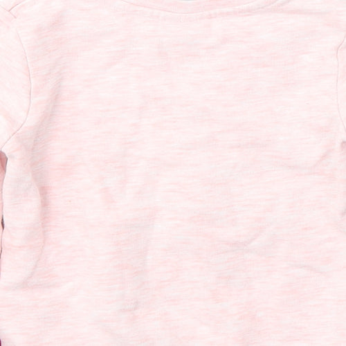 Disney Girls Orange  Cotton Pullover Casual Size 2-3 Years Round Neck Pullover - Minnie mouse