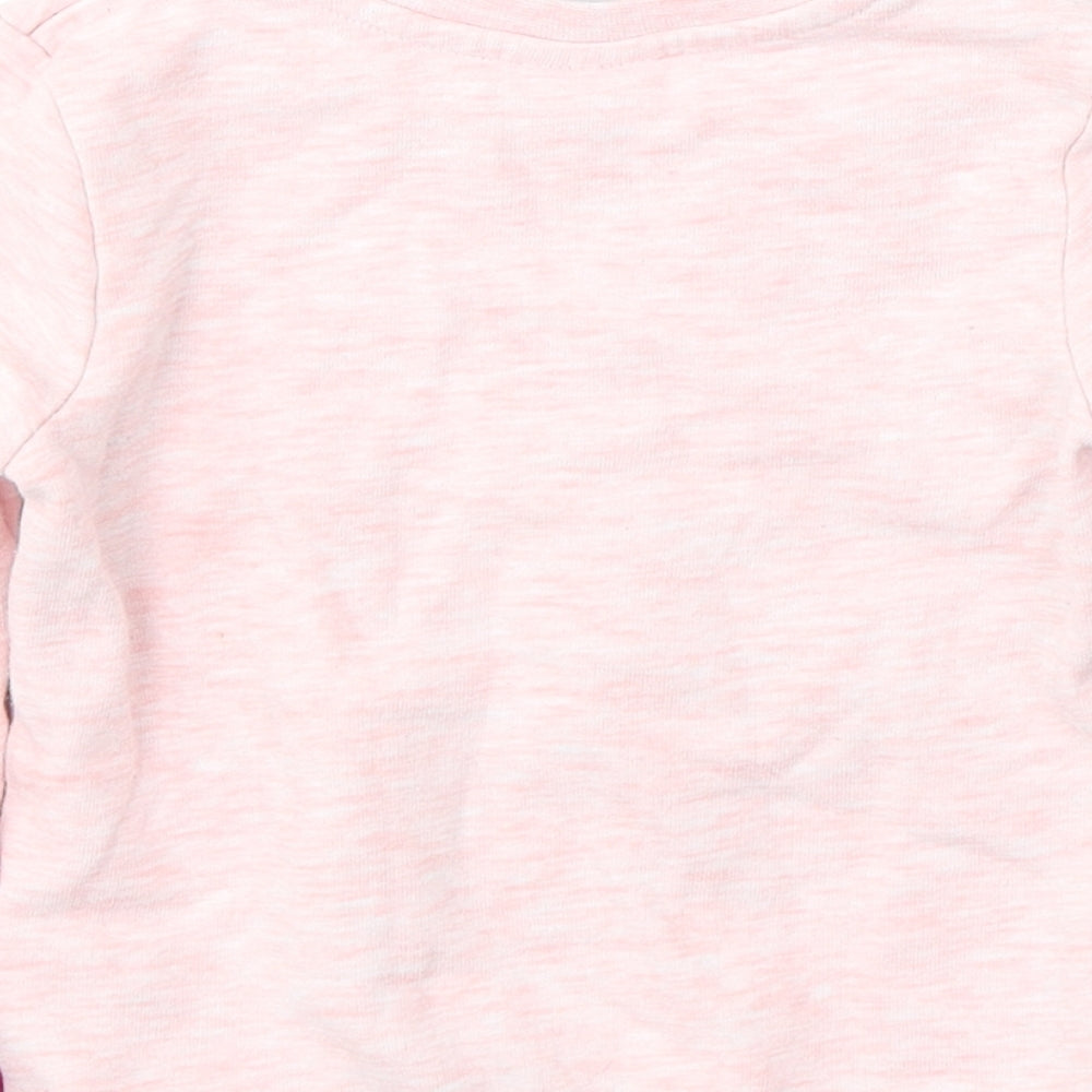 Disney Girls Orange  Cotton Pullover Casual Size 2-3 Years Round Neck Pullover - Minnie mouse