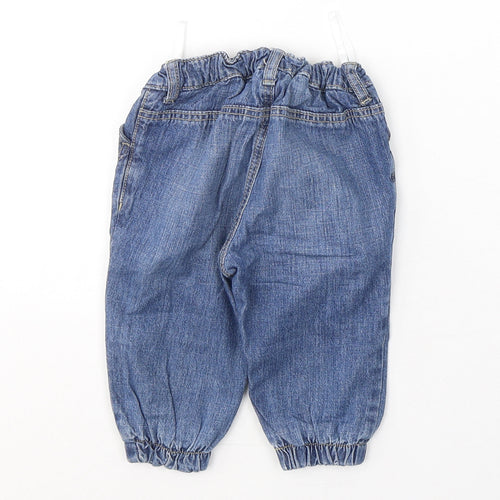 H&M Baby Blue  Cotton Track Pants Jeans Size 6-9 Months  Pullover