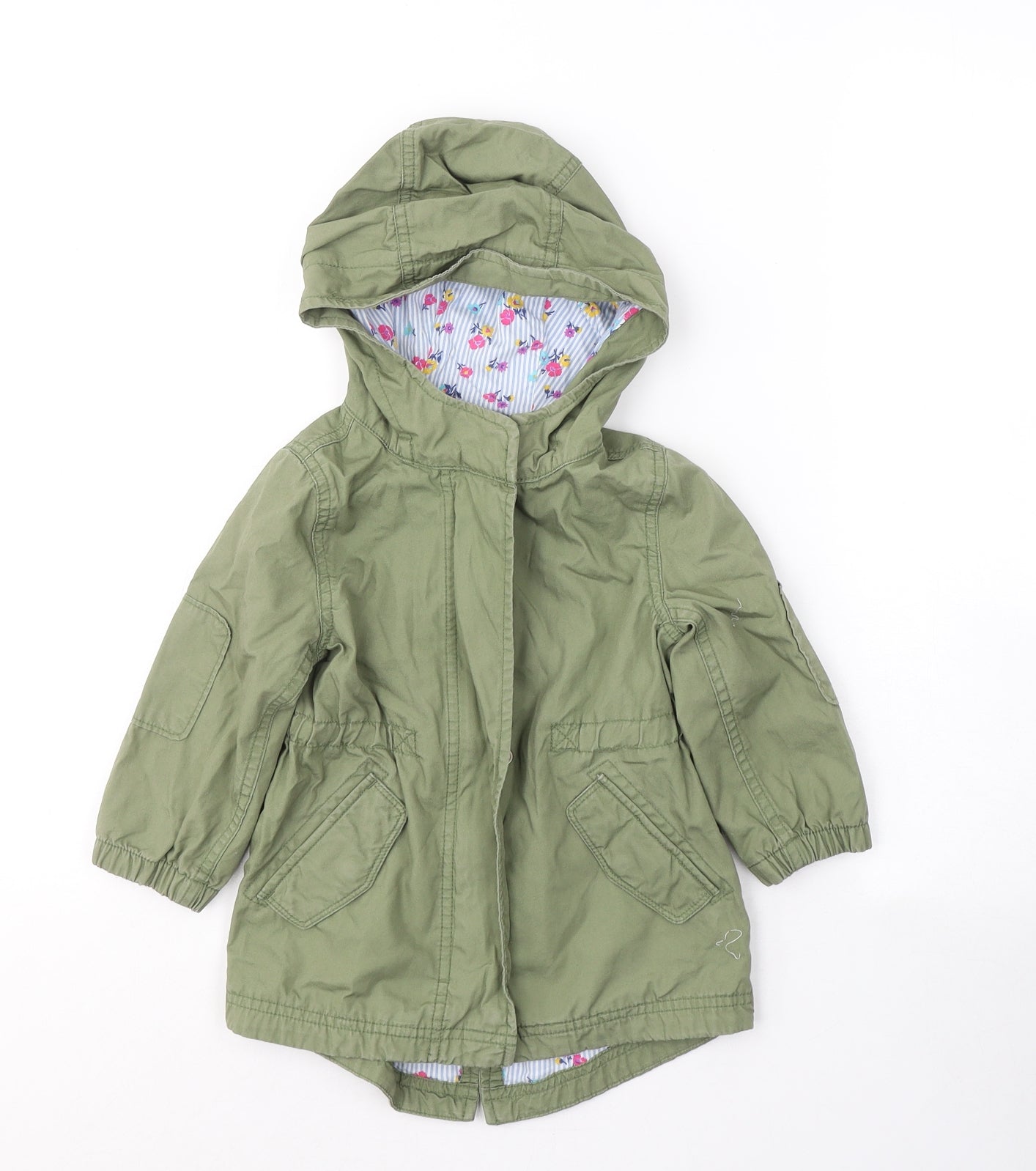 Gap Girls Green   Trench Coat Coat Size 2 Years  Zip