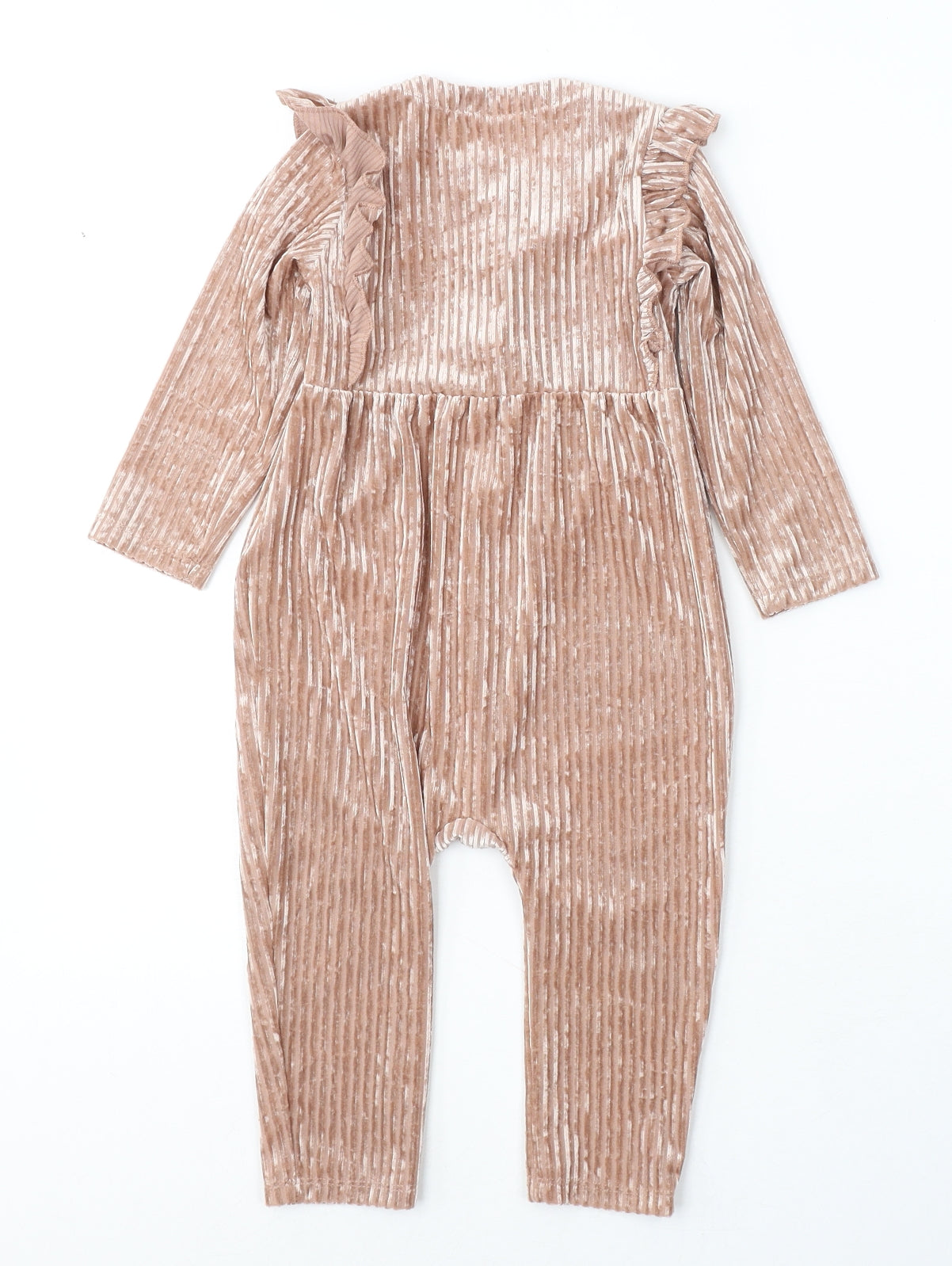 H&M Girls Beige  Polyester Trousers One-Piece Size 12-18 Months  Button