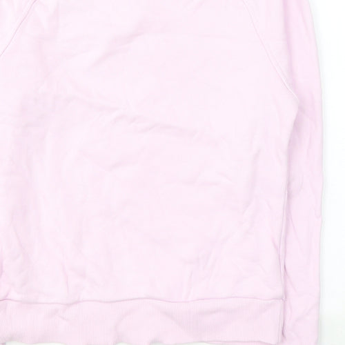 Reebok Womens Pink  Cotton Pullover Sweatshirt Size S  Pullover