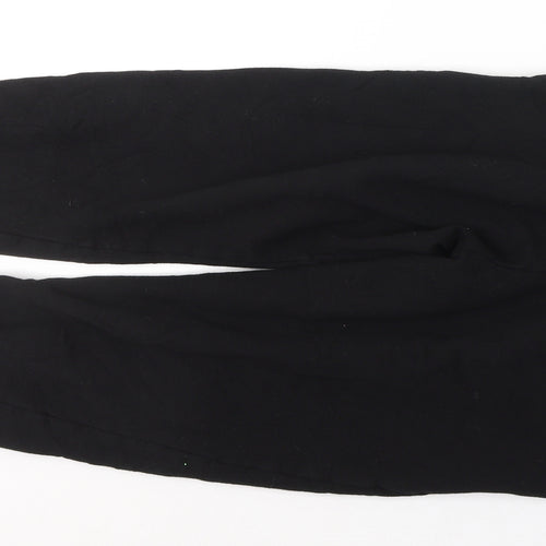 New Look Womens Black  Cotton Sweatpants Trousers Size XS L24 in Regular Tie
