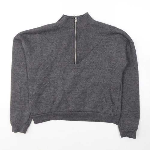 Primark Womens Grey  Cotton Pullover Sweatshirt Size 6  Pullover