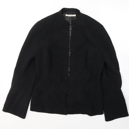 Planet Womens Black  Triacetate Jacket Blazer Size 12