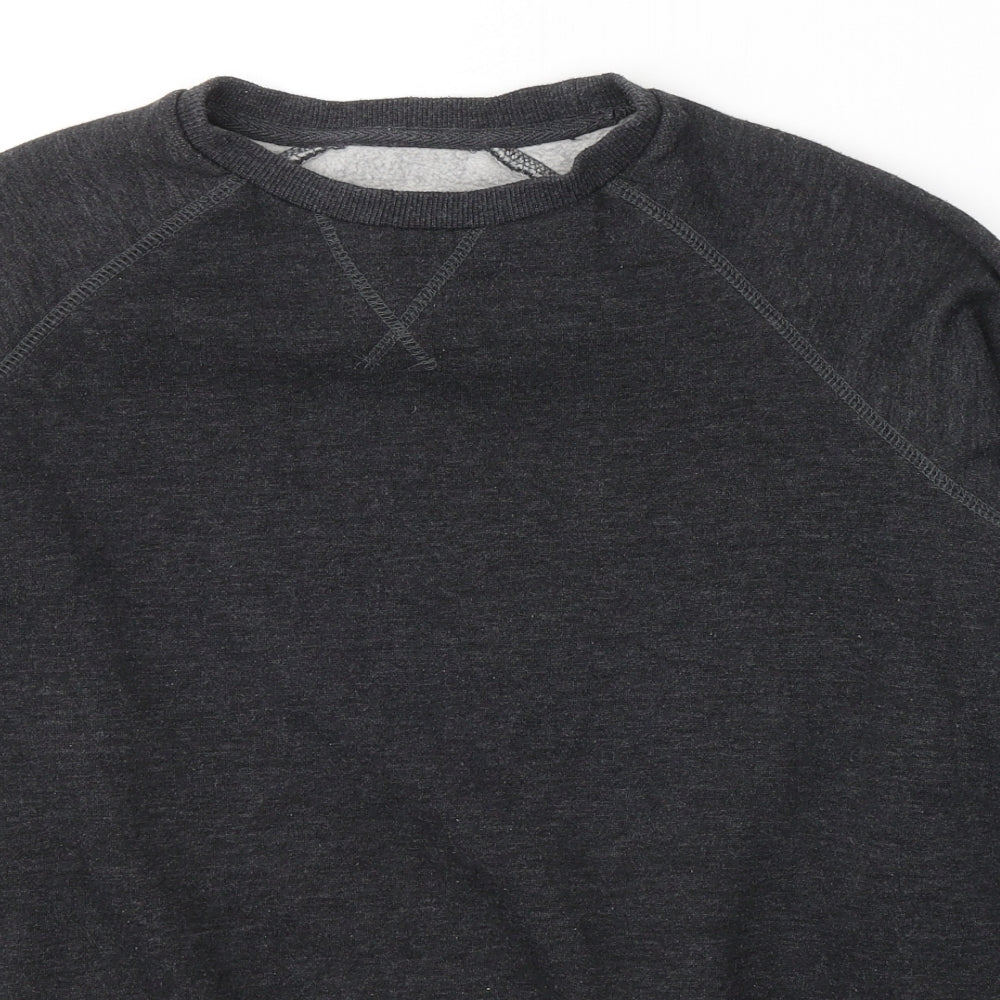 Cedar Wood State Mens Grey  Cotton Pullover Sweatshirt Size M