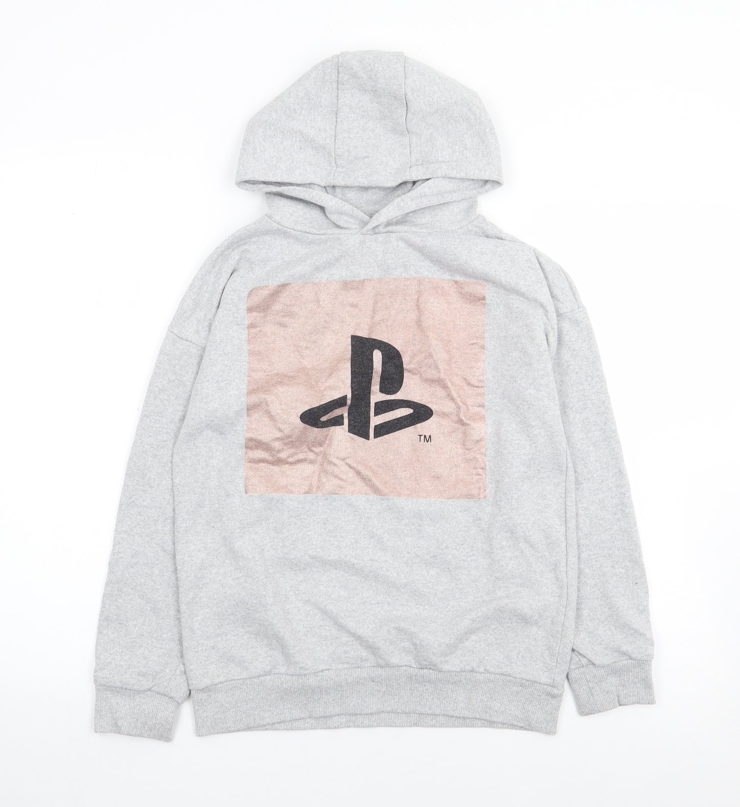 Primark Boys Grey  Polyester Pullover Hoodie Size 10-11 Years  Pullover - Playstation