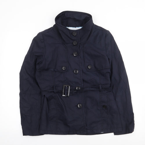 H&M Womens Blue   Jacket Coat Size 10  Button