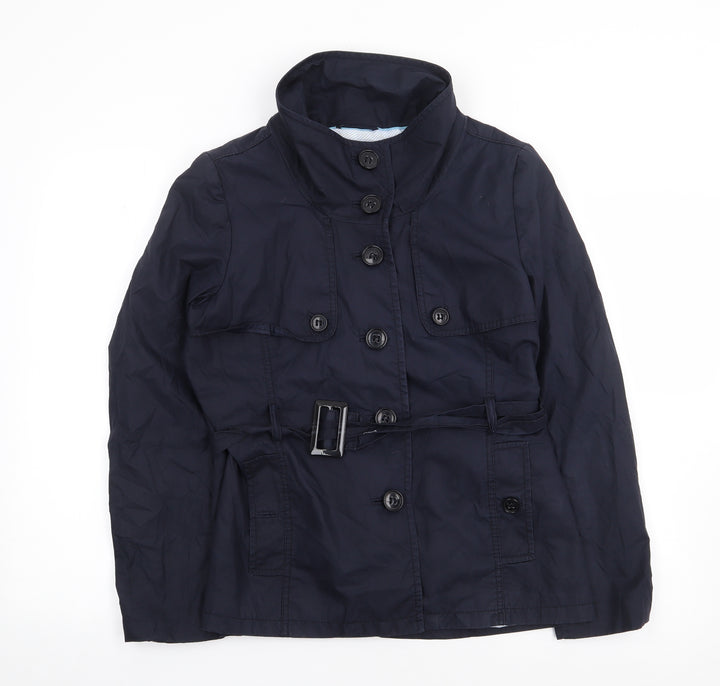 H&M Womens Blue Jacket Coat Size 10 Button