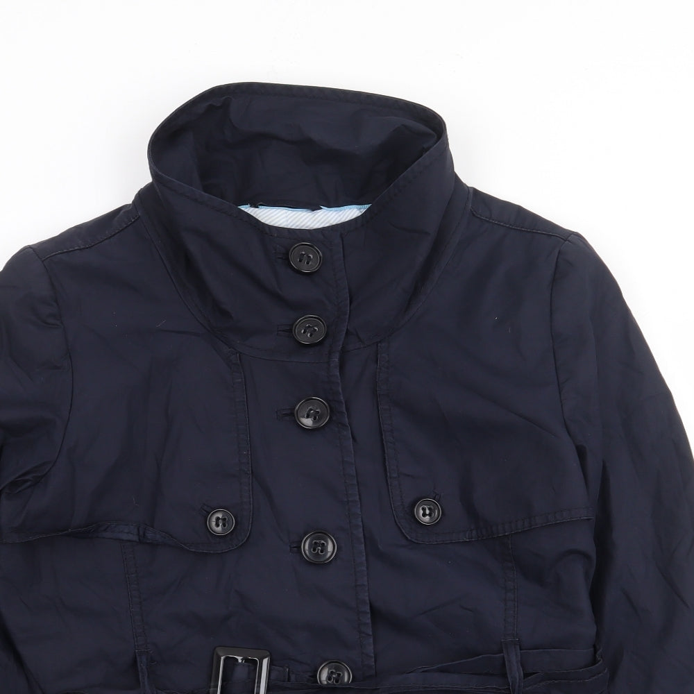 H&M Womens Blue   Jacket Coat Size 10  Button