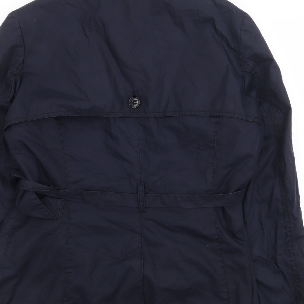 H&M Womens Blue   Jacket Coat Size 10  Button