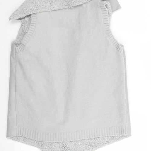 Primark Womens Grey   Gilet Coatigan Size S