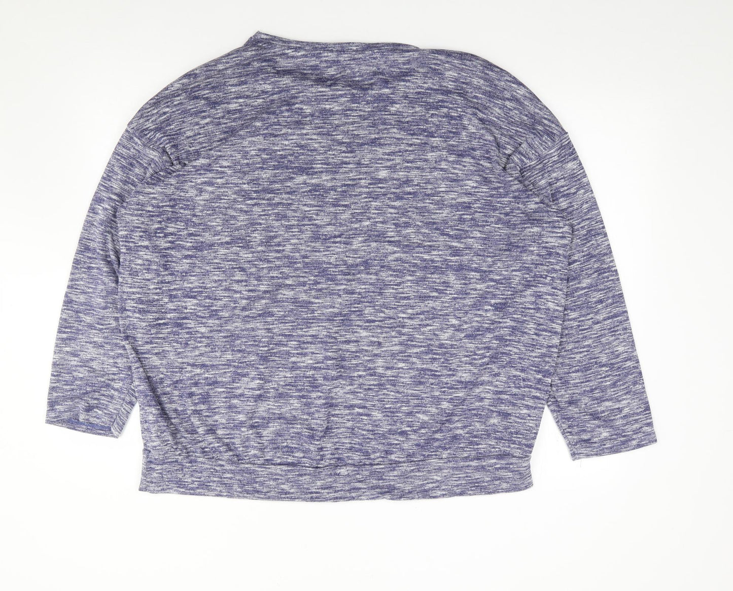 George Womens Blue  Polyester Jersey T-Shirt Size 22 Round Neck