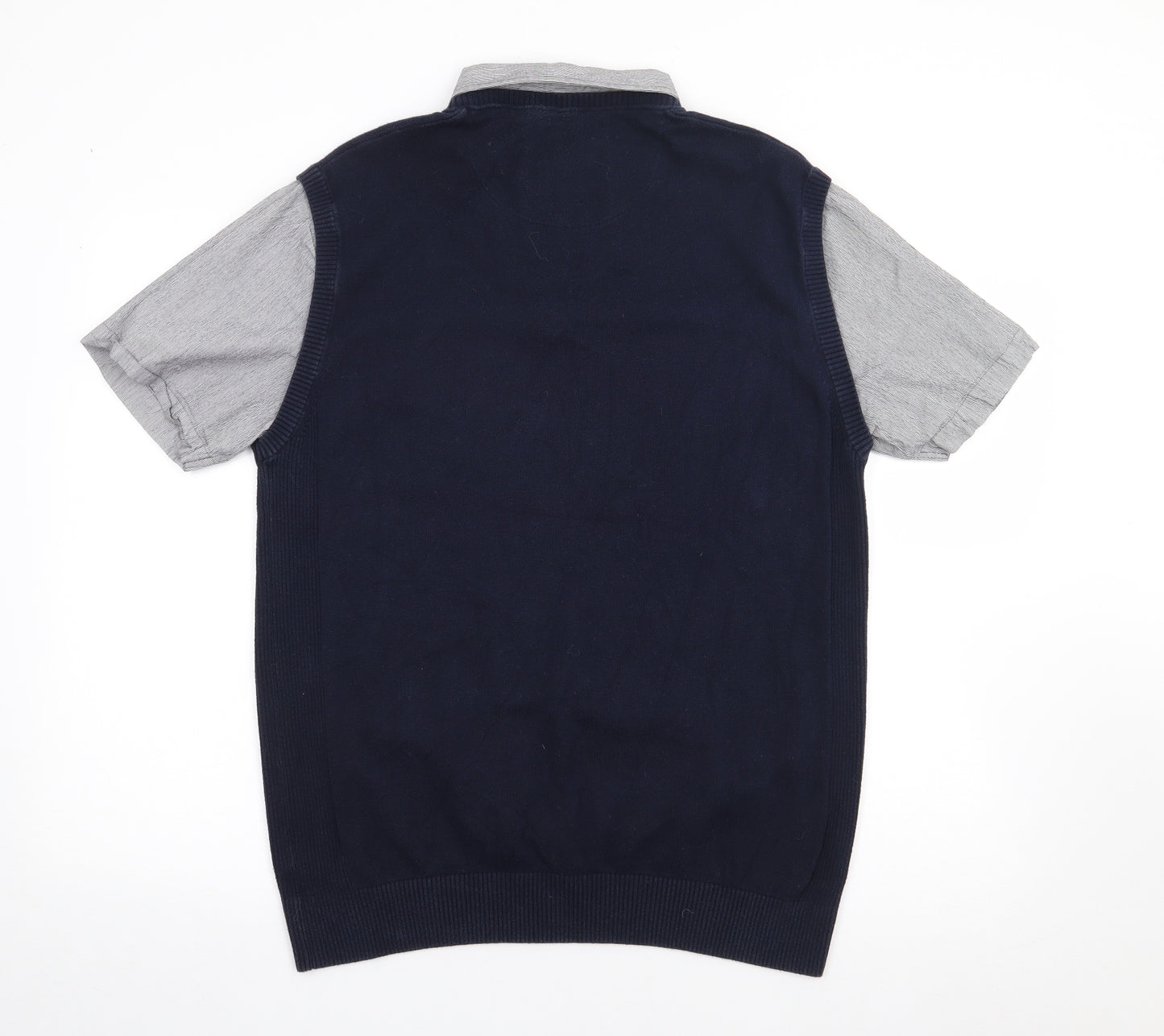 NEXT Mens Blue  Polyester  Polo Size XL Collared Pullover