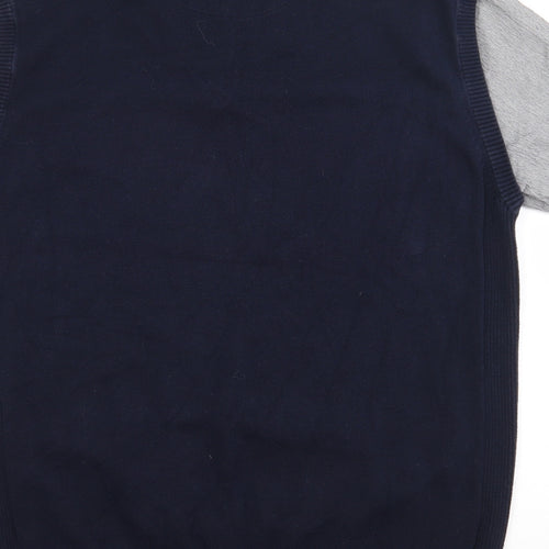 NEXT Mens Blue  Polyester  Polo Size XL Collared Pullover