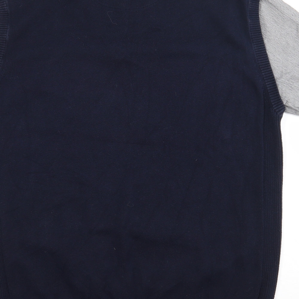 NEXT Mens Blue  Polyester  Polo Size XL Collared Pullover