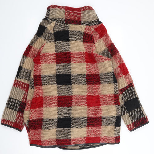 LV Clothing Womens Multicoloured Check  Jacket Coatigan Size M  Button
