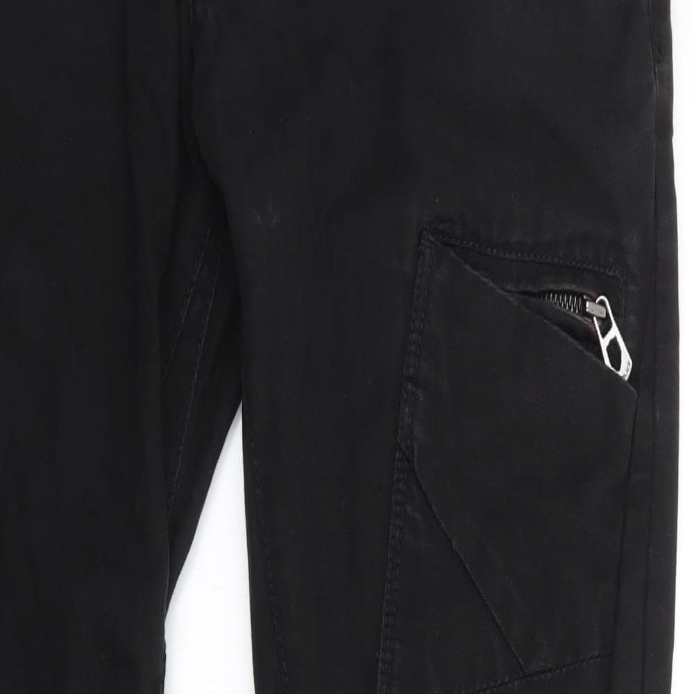 883 Police Mens Black  Cotton Skinny Jeans Size 30 L31 in Regular Button