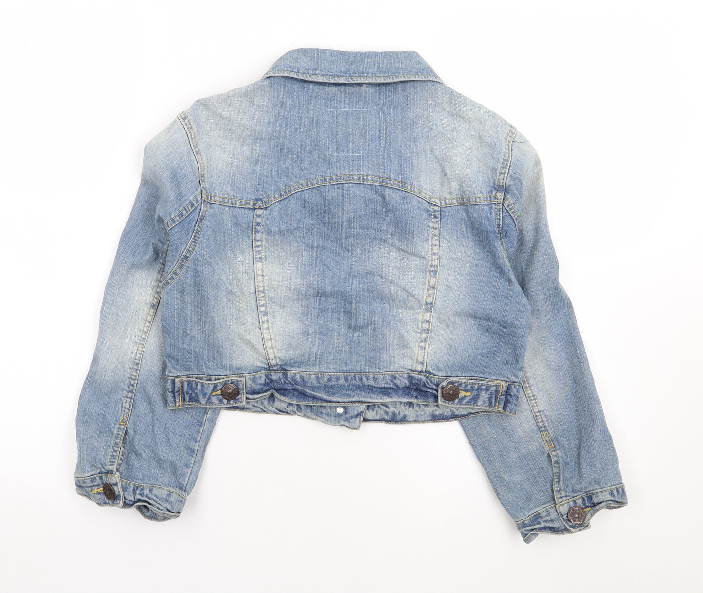 Primark Womens Blue   Jacket Coat Size 14  Button