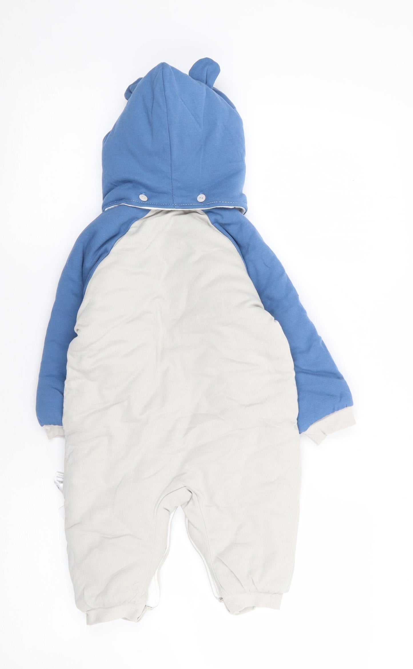 Kalawa Boys Multicoloured Colourblock  Jacket Snowsuit Size 12 Months   Snap - Dinosaur