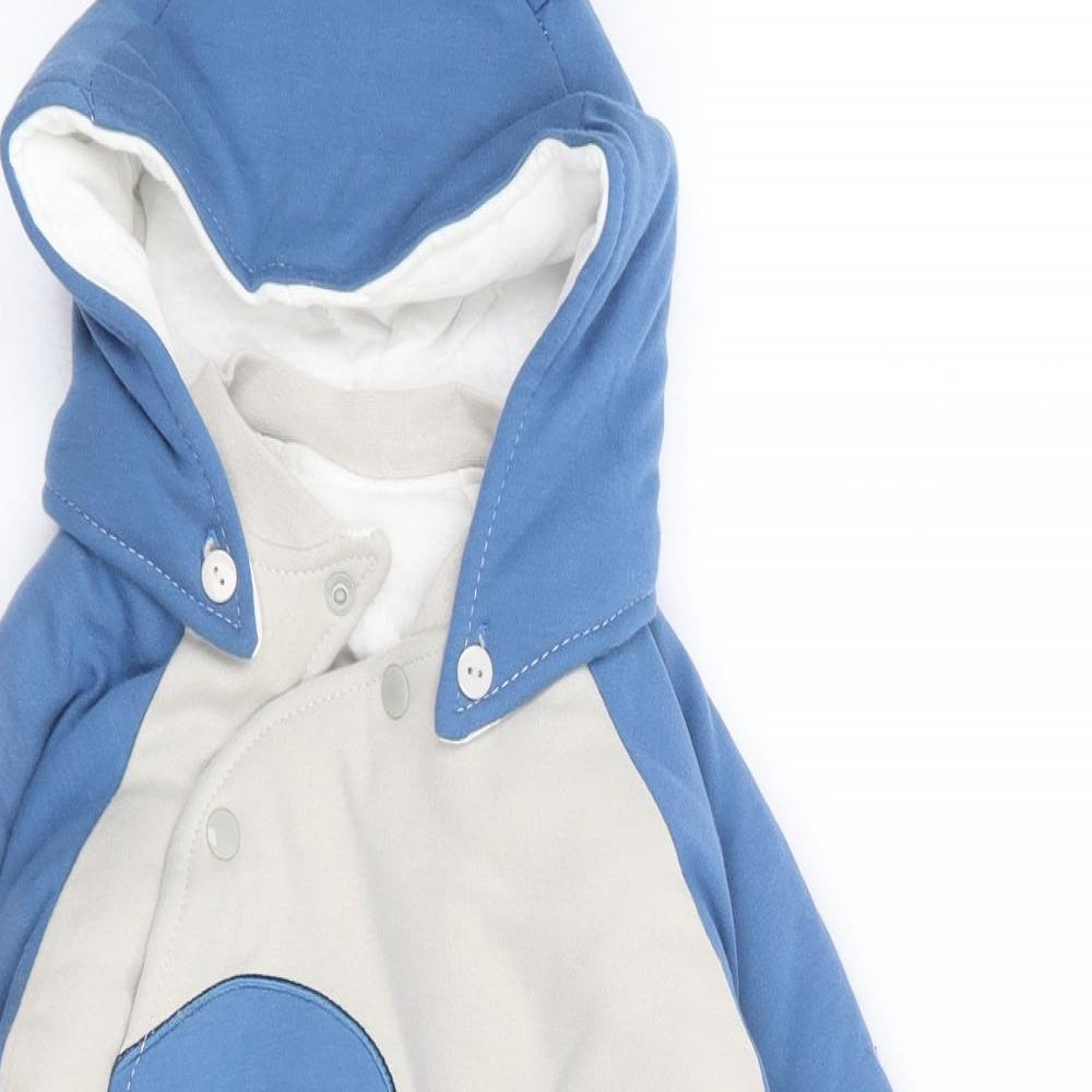 Kalawa Boys Multicoloured Colourblock  Jacket Snowsuit Size 12 Months   Snap - Dinosaur