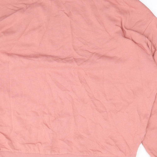 ASOS Womens Pink  Cotton Pullover Sweatshirt Size L  Pullover
