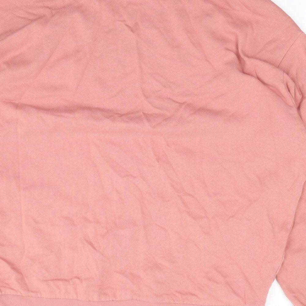 ASOS Womens Pink  Cotton Pullover Sweatshirt Size L  Pullover