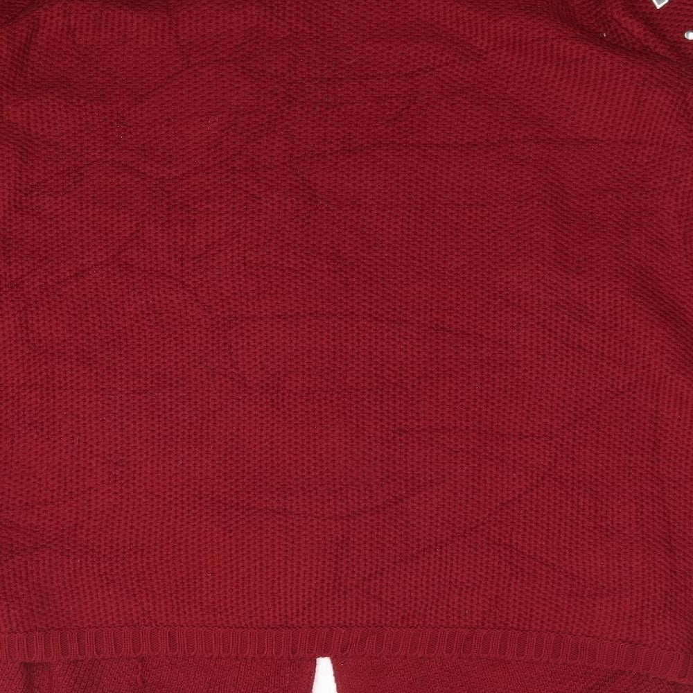 LC Waikiki Womens Red Round Neck  Acrylic Tunic Jumper Size M