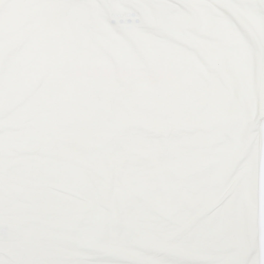Souluxe Girls White  Polyester Basic T-Shirt Size 8-9 Years Crew Neck  - Unstoppable