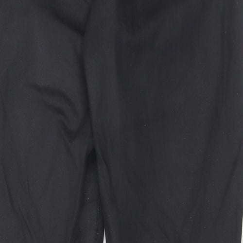 Topshop Womens Black  Cotton Skinny Jeans Size 30 in L32 in Regular Button