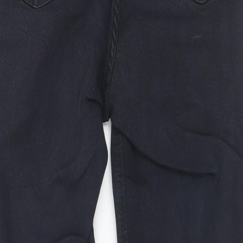 Topshop Womens Black  Cotton Skinny Jeans Size 26 in L30 in Regular Button