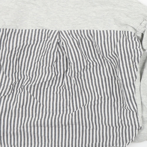 NEXT Girls Grey  Cotton Pullover Sweatshirt Size 5 Years  Pullover