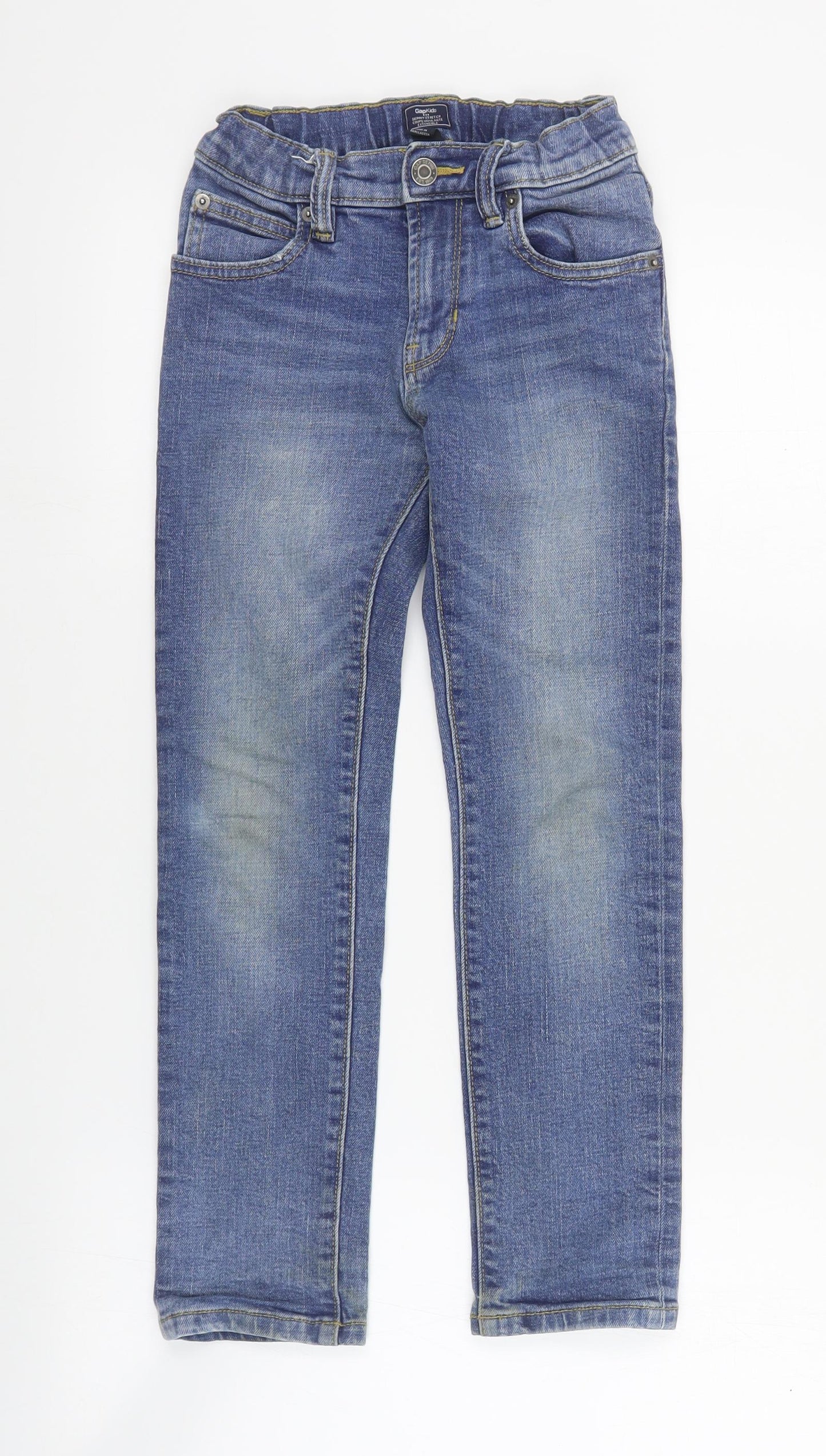 Gap Boys Blue  Cotton Skinny Jeans Size 8 Years  Regular Zip