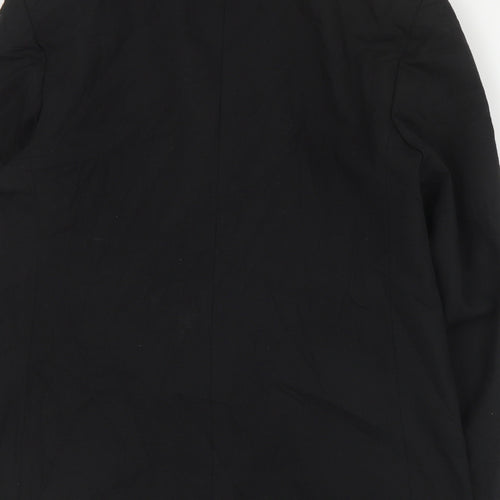 St Michael Womens Black  Polyester Jacket Suit Jacket Size 14