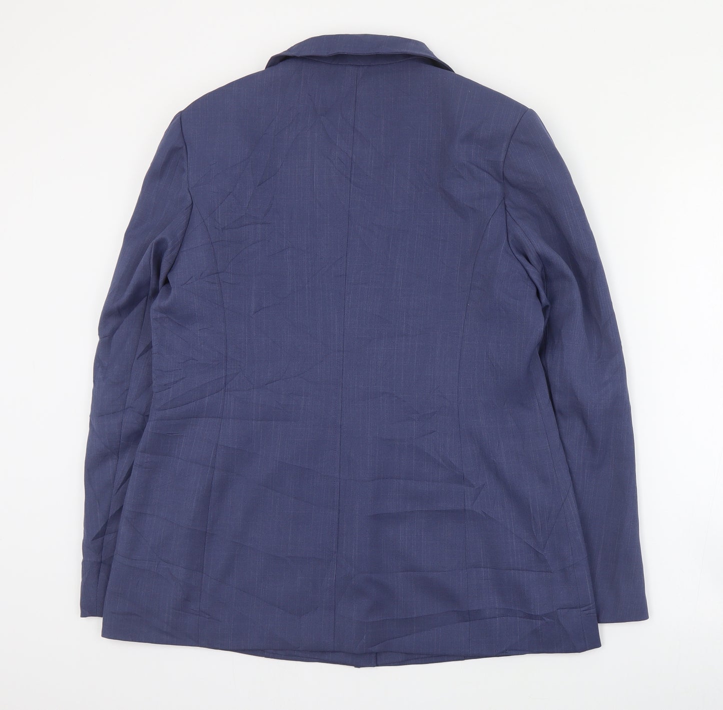 George Womens Blue  Polyester Jacket Suit Jacket Size 14
