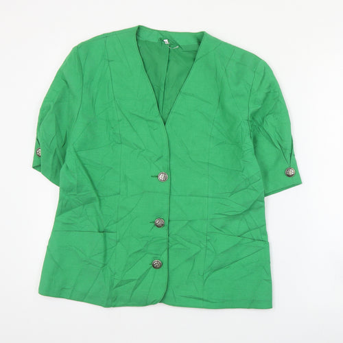 Preworn Womens Green   Jacket  Size 12  Button