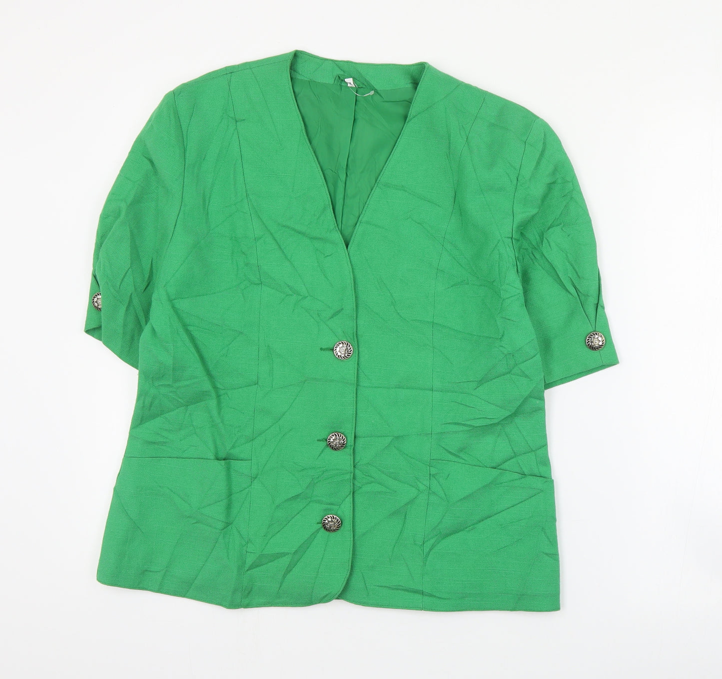 Preworn Womens Green   Jacket  Size 12  Button