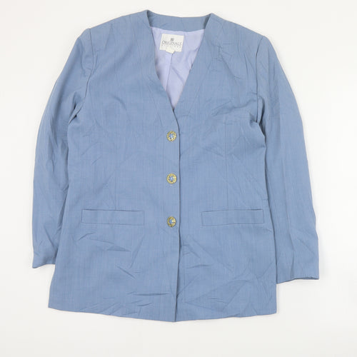 Originals Womens Blue   Jacket Blazer Size 10  Button