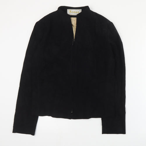 Roman Womens Black   Jacket  Size 12  Zip