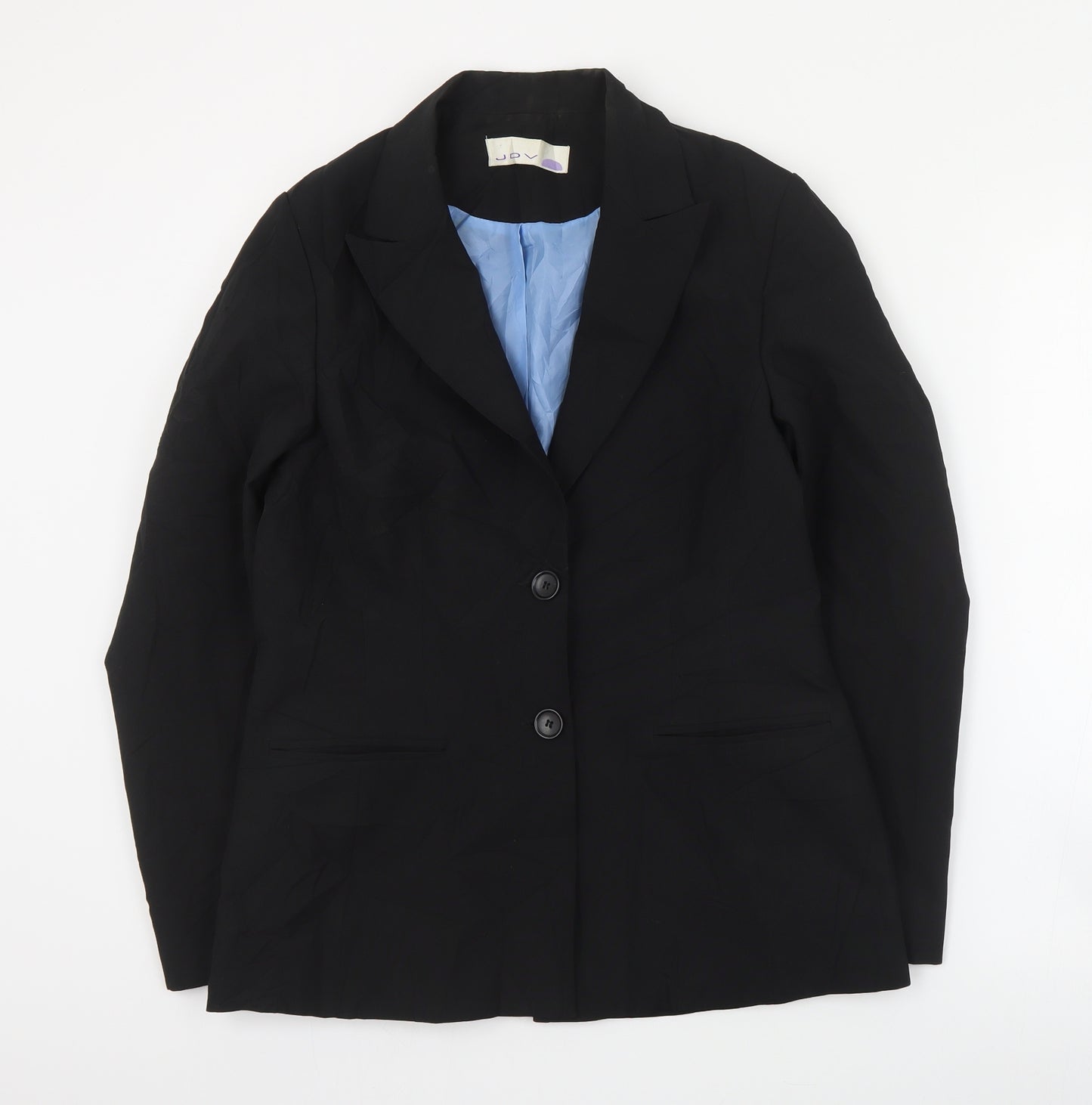 JDV Womens Black  Polyester Jacket Suit Jacket Size 12