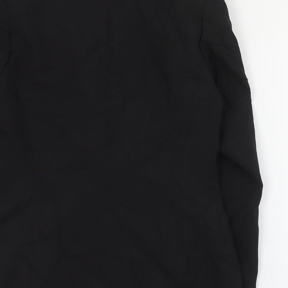 JDV Womens Black  Polyester Jacket Suit Jacket Size 12