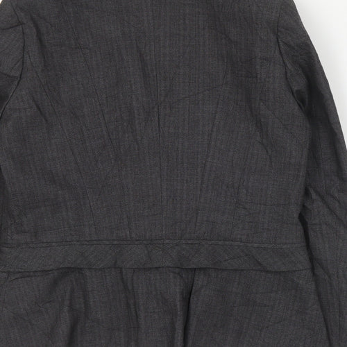 Warehouse Womens Grey  Polyester Jacket Suit Jacket Size 14